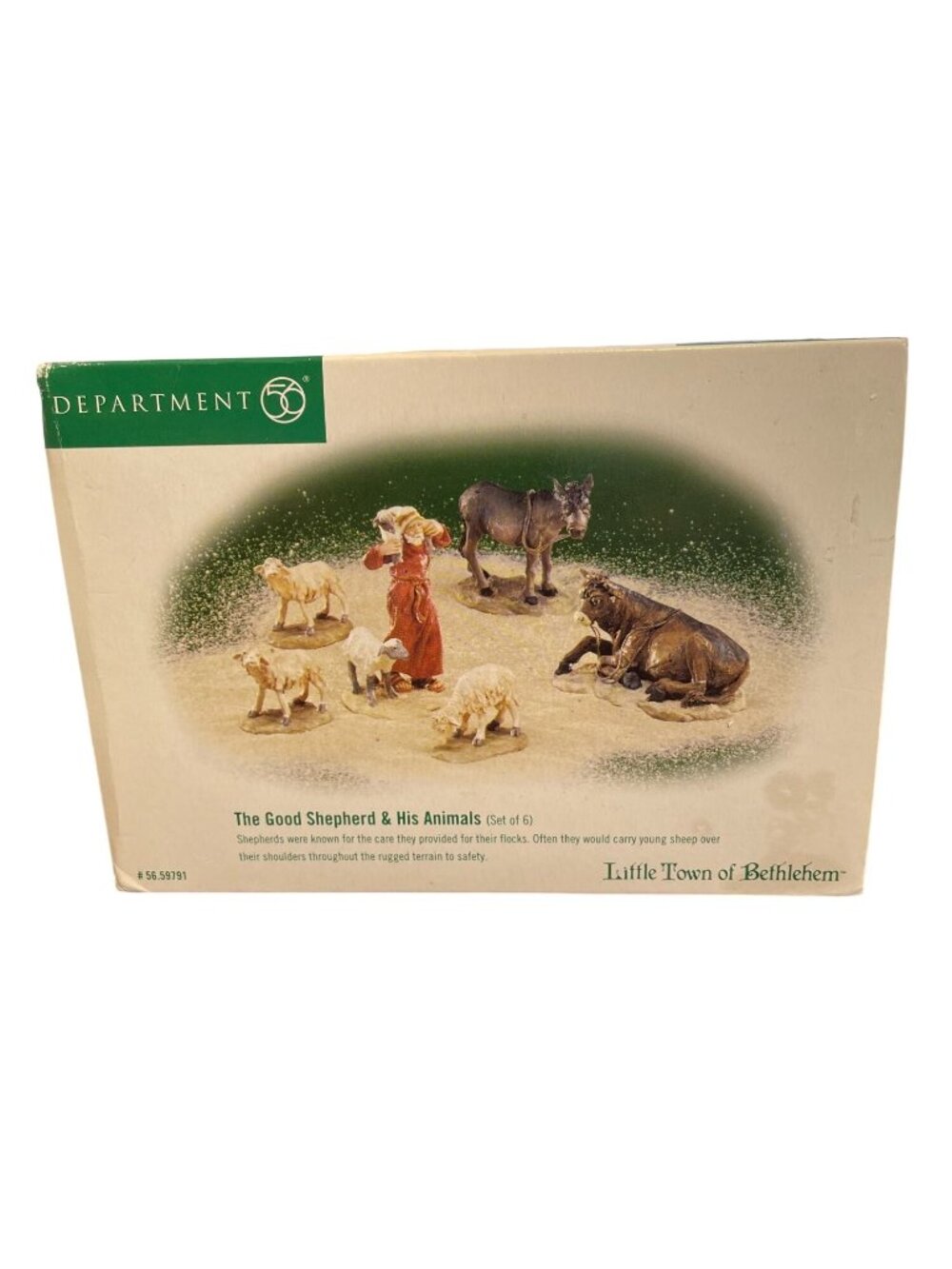 Dept. 56 The Good Shepherd & His Animals #59791 Little Town of Bethlehem 1999